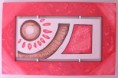 Quadro interino abstrato vermelho